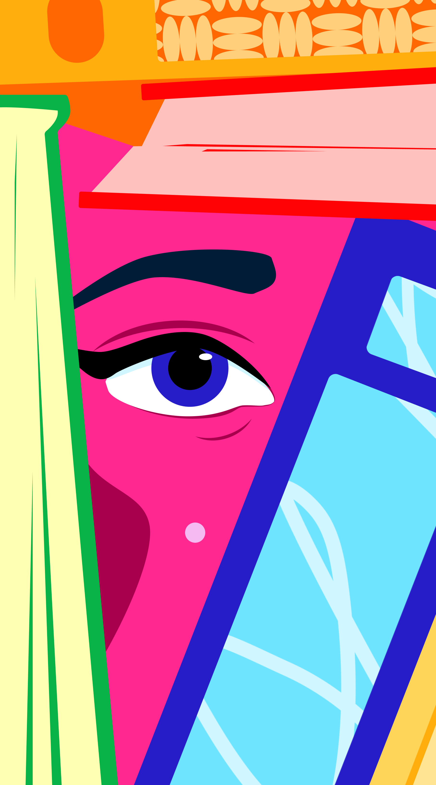 Color swatches and design references