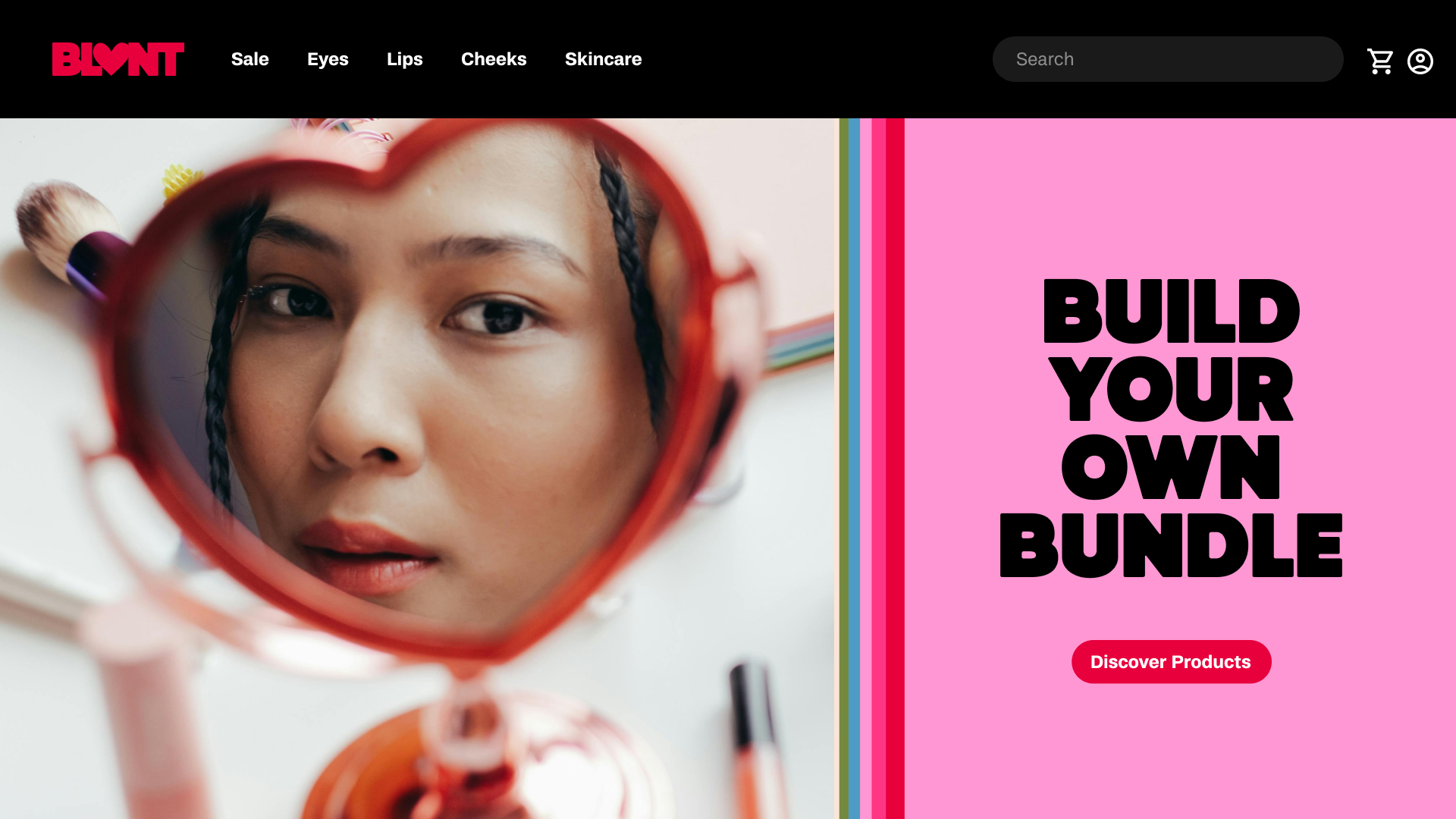 BLVNT website homepage concept art