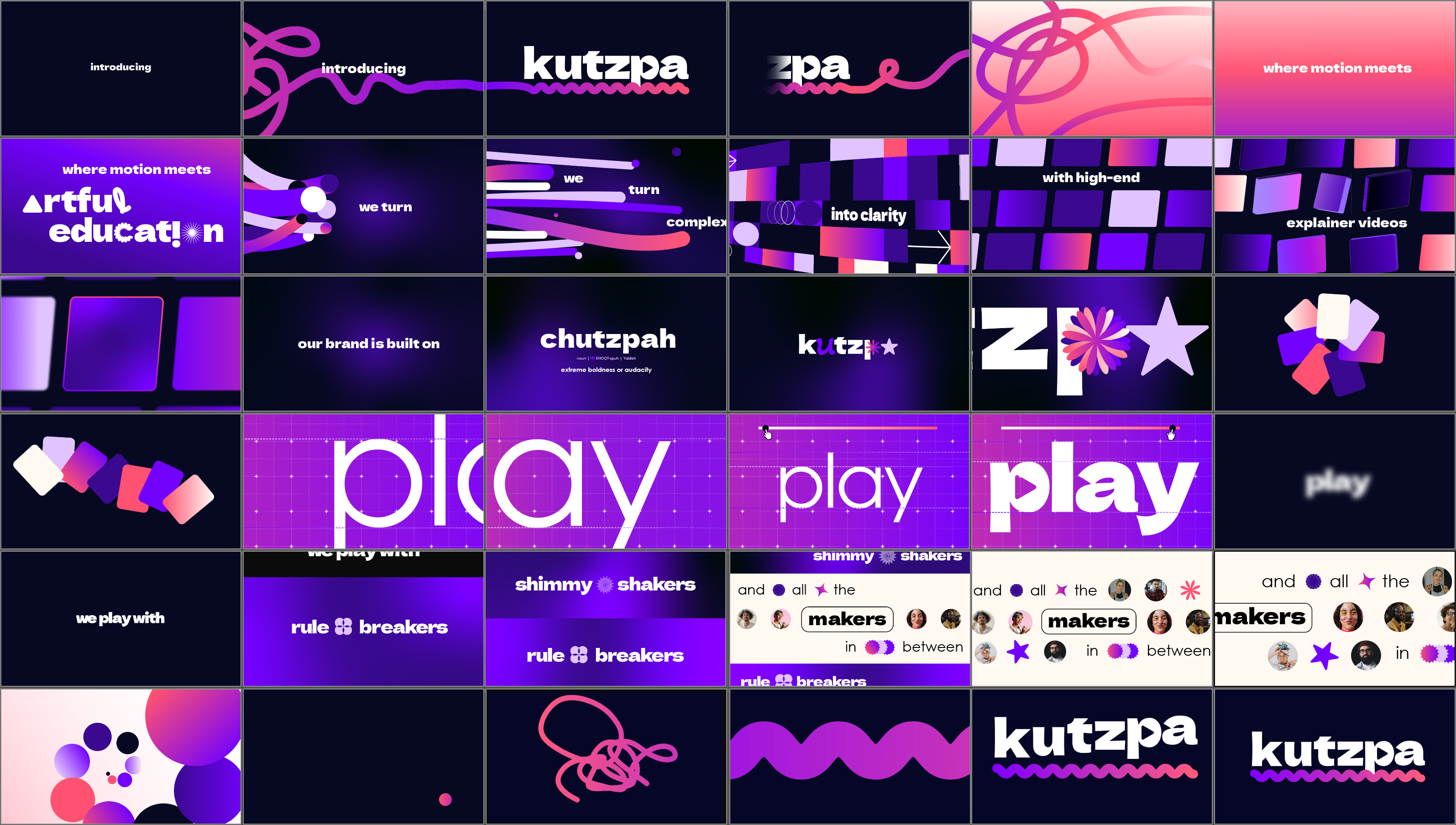 kutzpa styleframe portfolio image